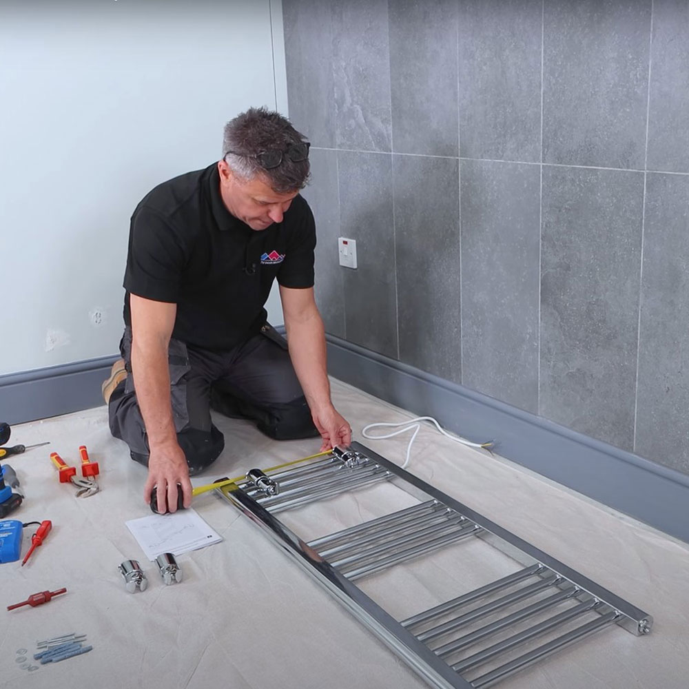 How to Install an Electric Towel Radiator - Bathroom Mountain